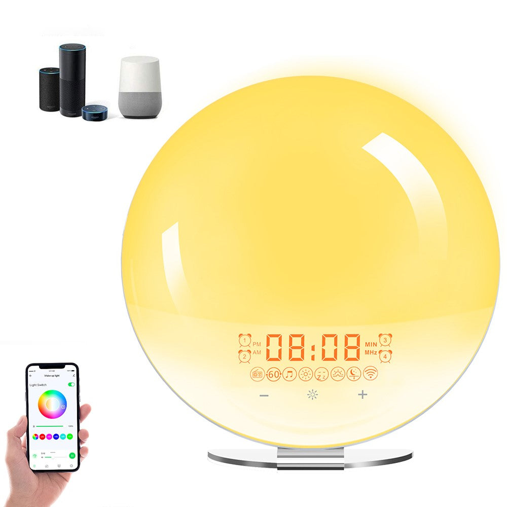 Smart wake-up-lampa – soluppgångssimulering med WiFi och radio