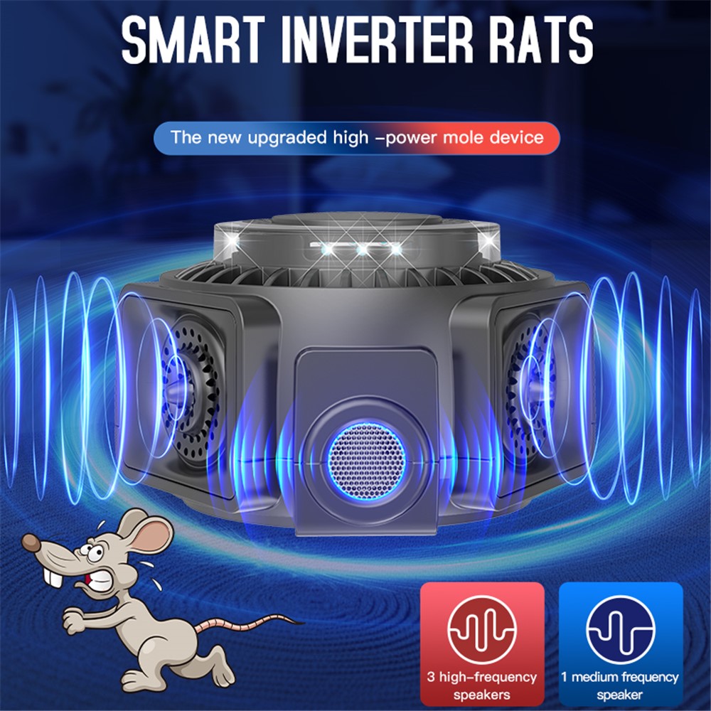 Avskräckare – ultraljud 360°, LED-indikator