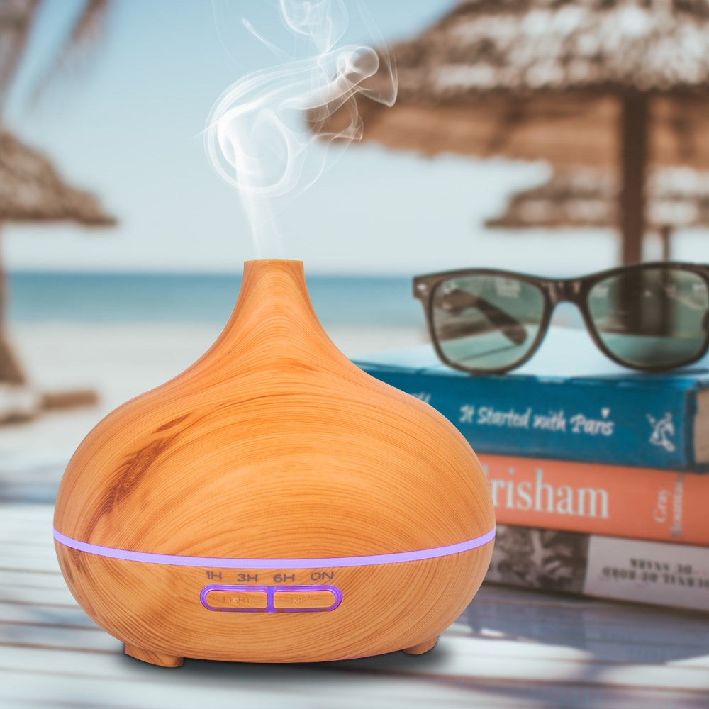 Aromadiffusor & luftfuktare 300 ml med LED-ljus