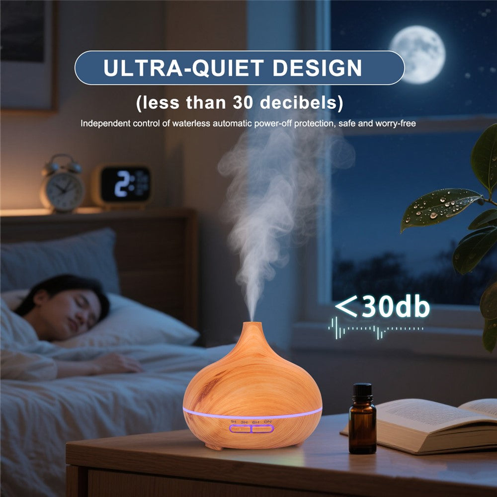Aromadiffusor & luftfuktare 300 ml med LED-ljus