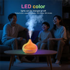 Aromadiffusor & luftfuktare 300 ml med LED-ljus
