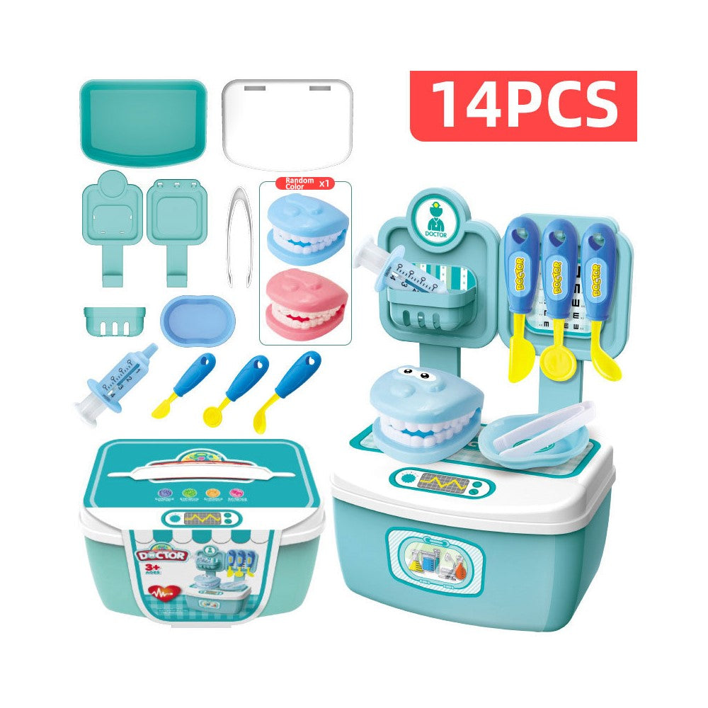 Leksak – låtsaslek set, matbord / läkarväska