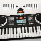 37-tangenters elektroniskt keyboard för barn