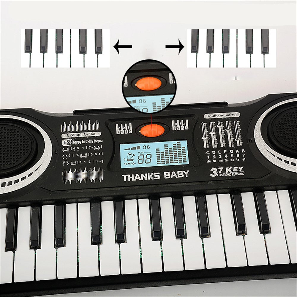 37-tangenters elektroniskt keyboard för barn