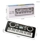 37-tangenters elektroniskt keyboard för barn