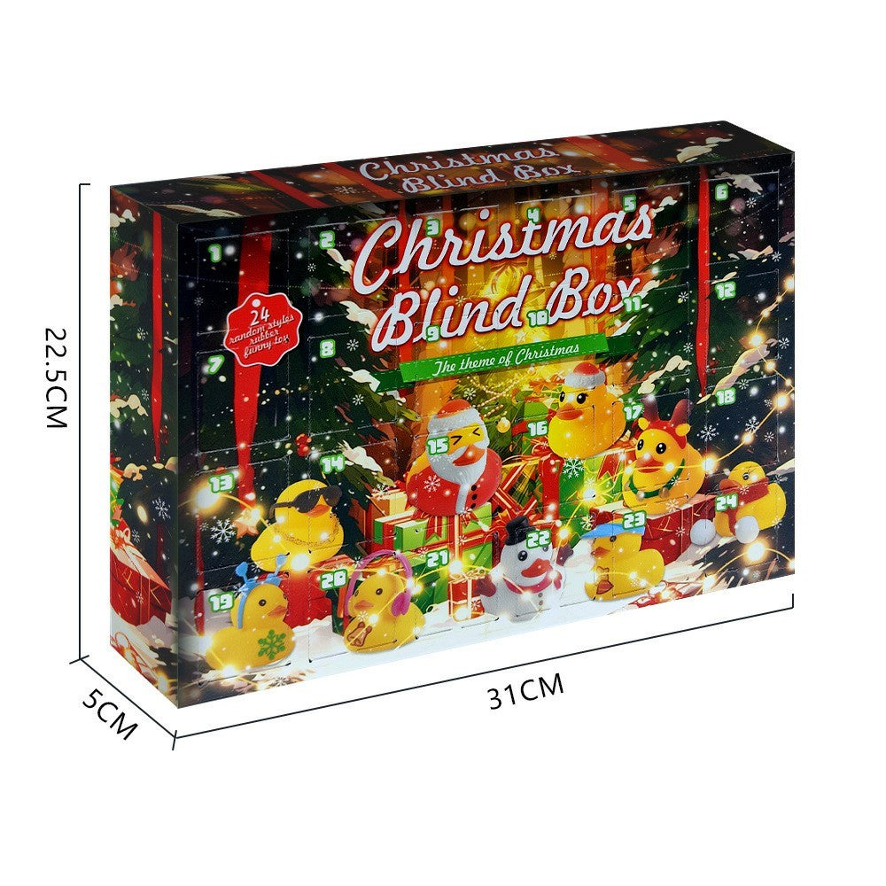 Adventskalender – 24-pack ankafigurleksaker i blindbox