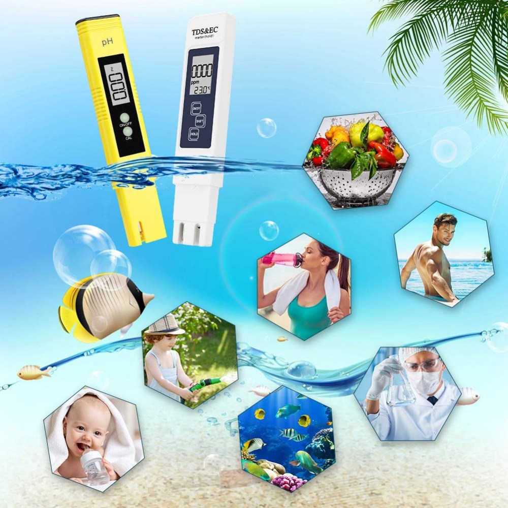 Vattentestare 4-i-1 – pH, TDS, EC och temperatur