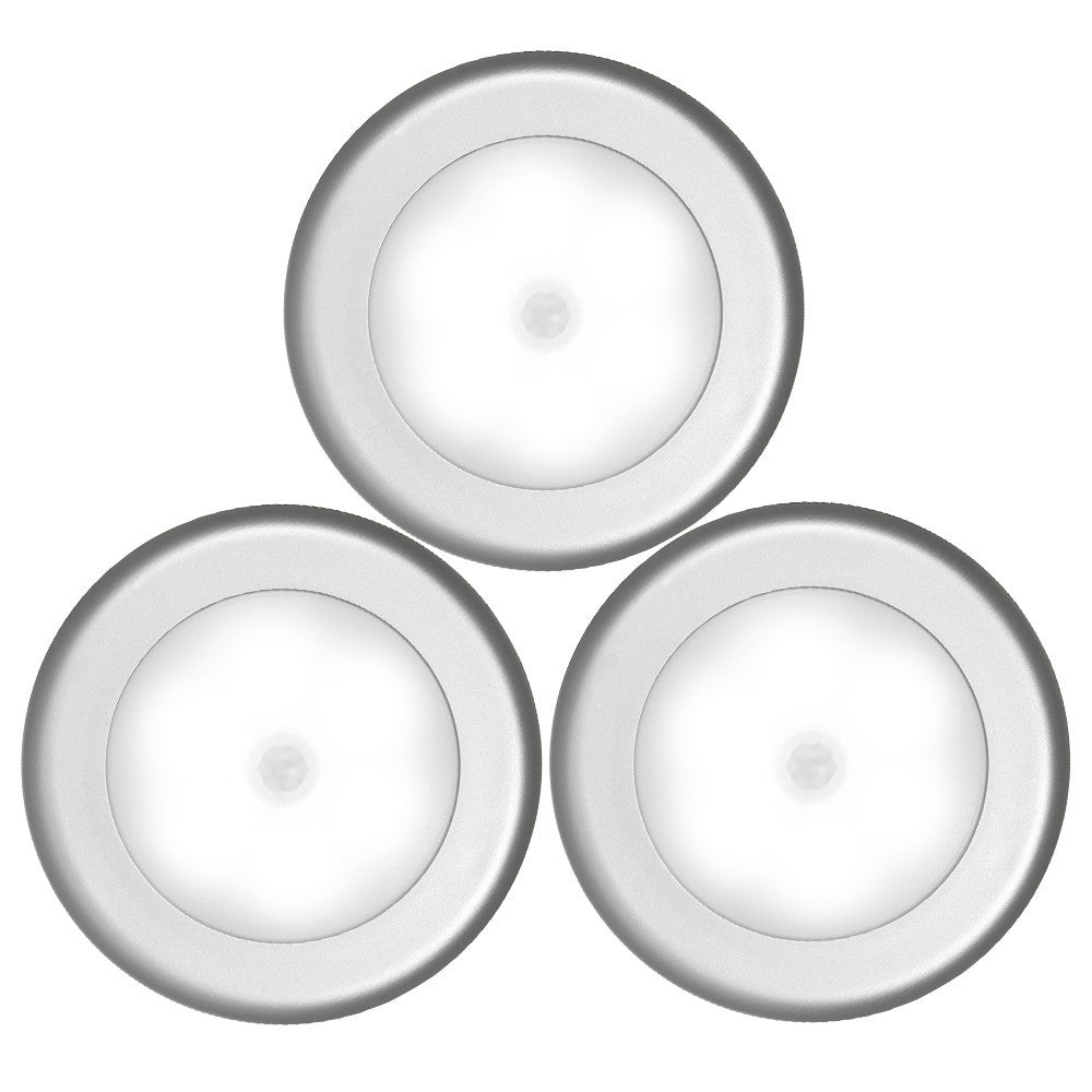 Nattlampa – 3-pack magnetiska LED med rörelsesensor