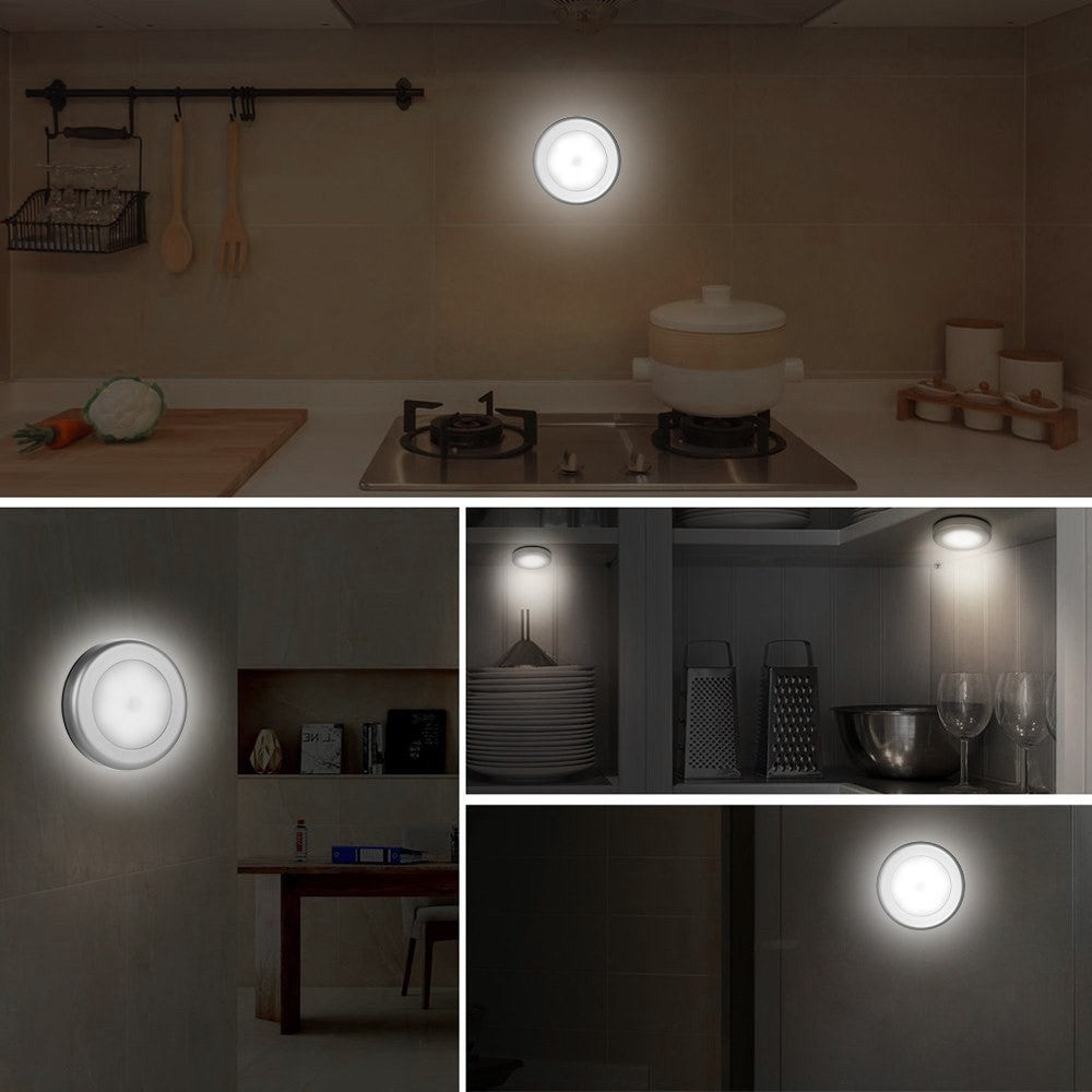 Nattlampa – 3-pack magnetiska LED med rörelsesensor