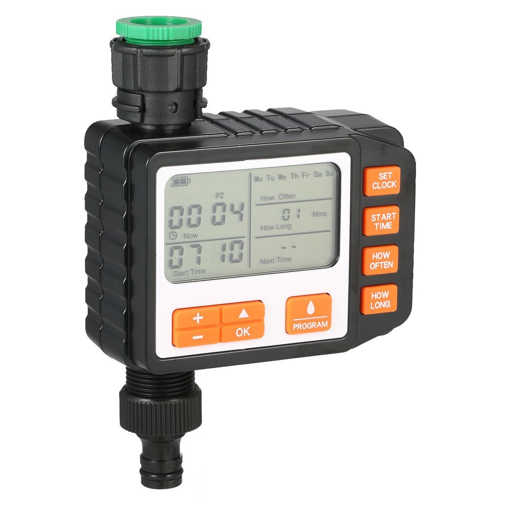 Digital vattentimer – IP65, stor skärm, tre program