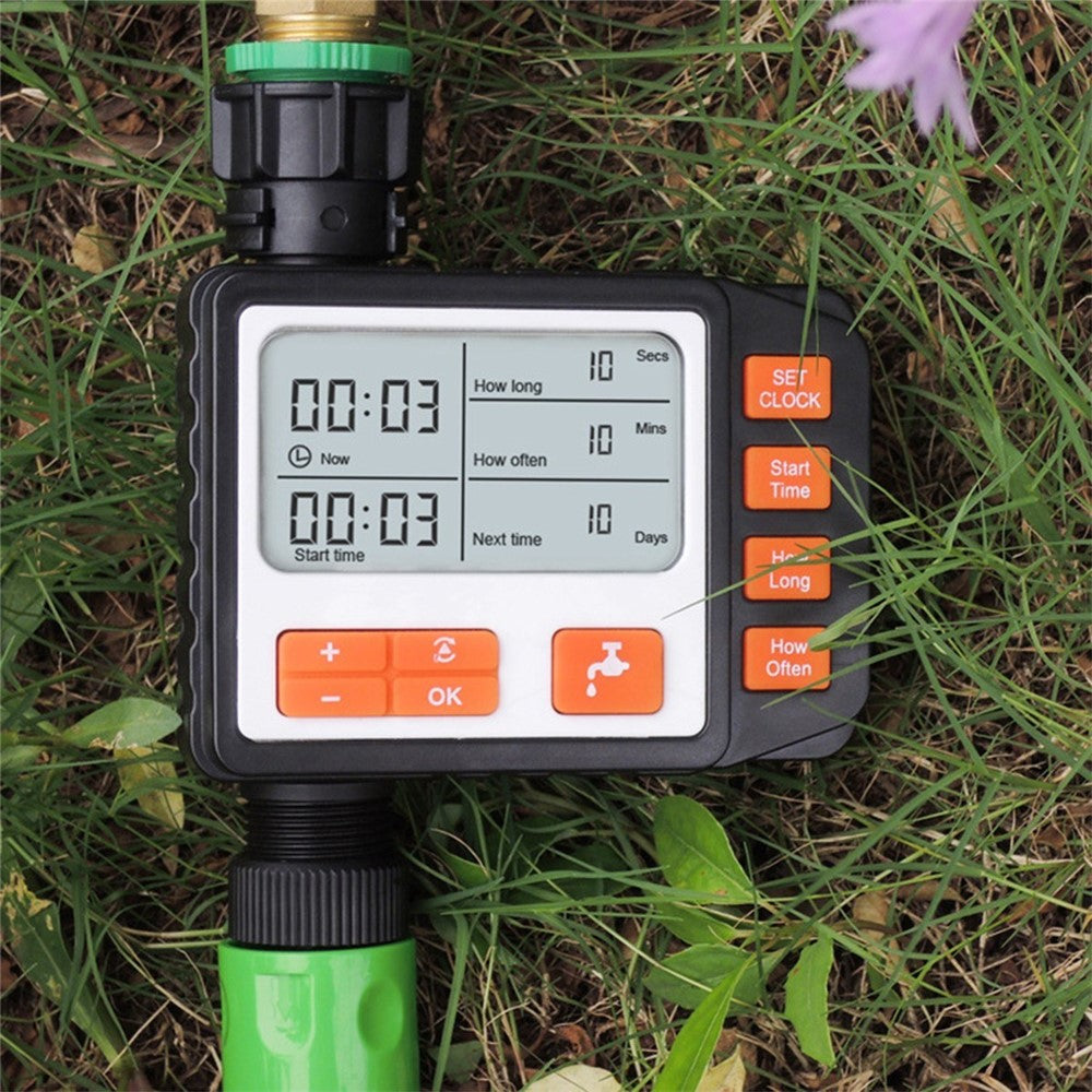 Digital vattentimer – IP65, stor skärm, tre program