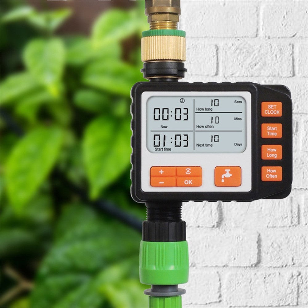 Digital vattentimer – IP65, stor skärm, tre program