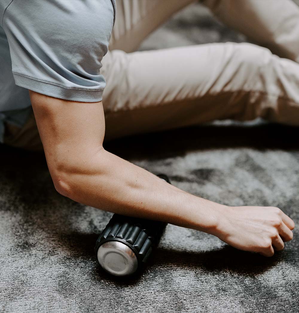 WaveWell 2-i-1 foam roller & vattenflaska