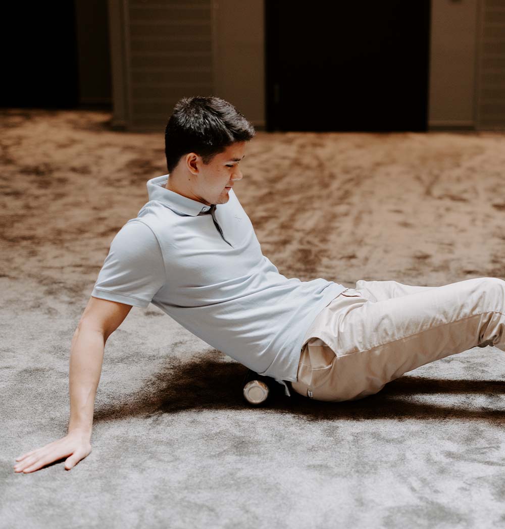WaveWell 2-i-1 foam roller & vattenflaska