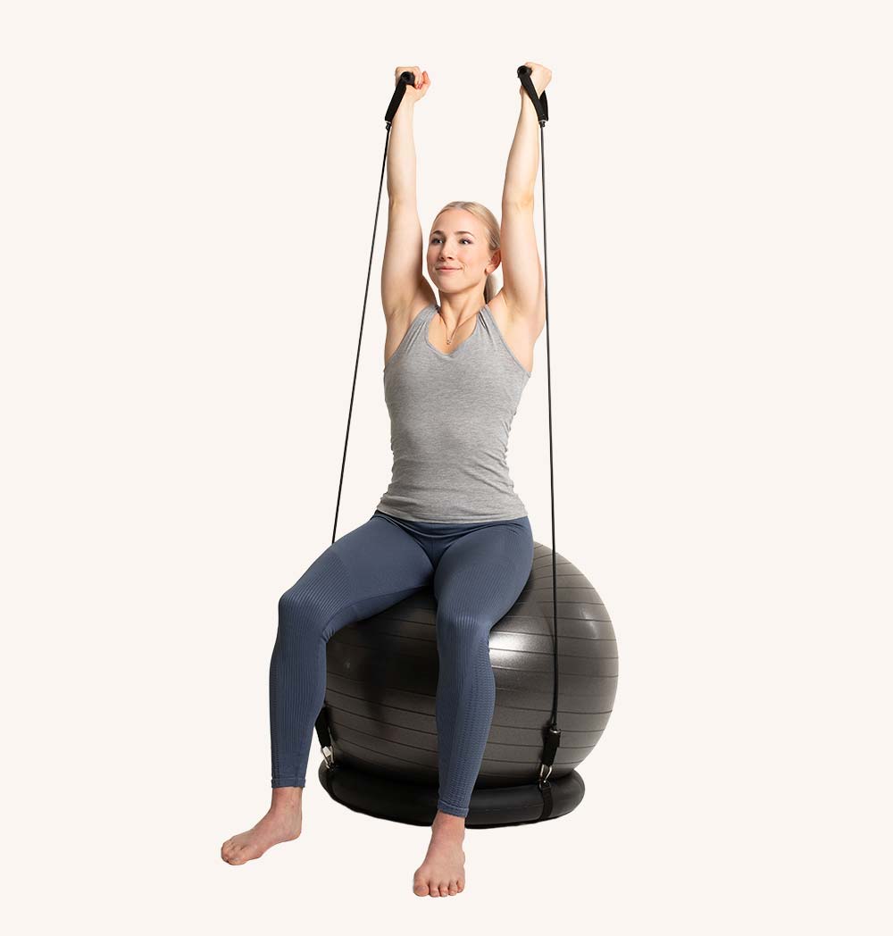 Pilatesboll med motståndsband